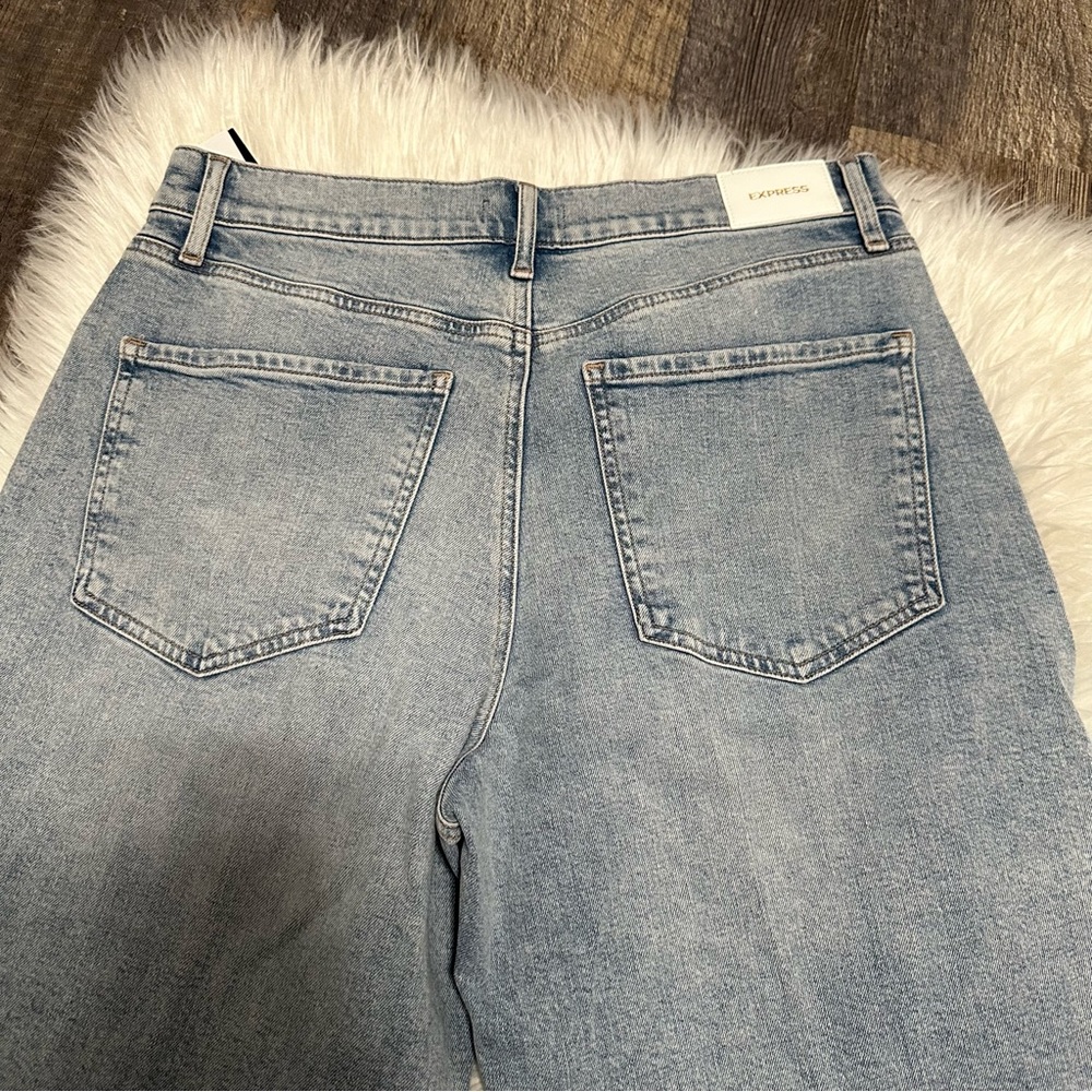 Express Wide Leg High Rise Jeans size 10 R - Picture 12 of 12
